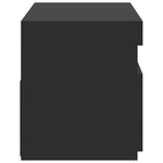 TV Cabinet with LED Lights Black 75x35x40 cm 804393