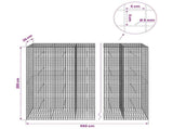 Gabion with 5 mm Wire and 5x5 cm Mesh 950x30x200 cm 3464221