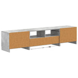 5 Piece LED TV Cabinet Concrete Grey Engineered Wood 3417004