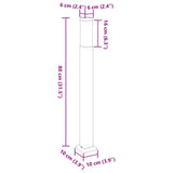 Bollard Lights 3 pcs 80 cm Black IP44 4006074