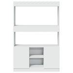 Highboard White 92x33x140 cm Engineered Wood 3309609