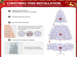 6 FT Artificial Christmas Tree with DIY 100 Warm Lights Battery Operated, 800 Branch Tips and Sturdy 68639599