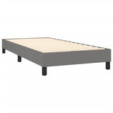 Box Spring Bed Frame Dark Grey Single Fabric 3121164