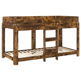 Bunk Bed for Kids Smoked Oak 100 x 200 cm Engineered Wood 3410511