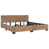 Bed Frame without Mattress Natural Rattan 180x200 cm Super King 283096