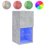 TV Cabinets with LED Lights 2 pcs Concrete Grey 30.5x30x60 cm 836994