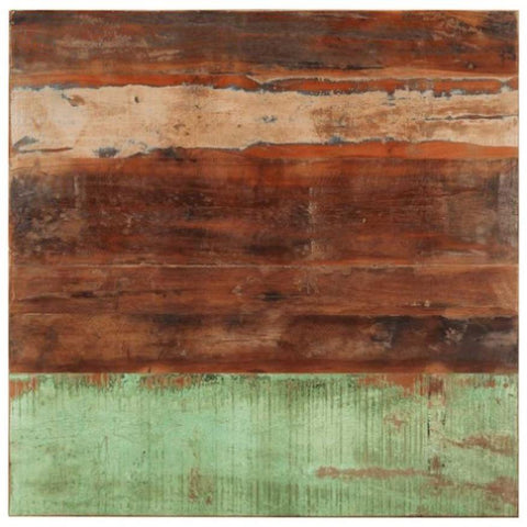 Square Table Top 80x80 cm 15-16 mm Solid Reclaimed Wood 286051