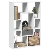 Bookcase White 63x20x90 cm Engineered Wood 858138