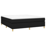 Box Spring Bed Frame Black Super King Fabric 3121213