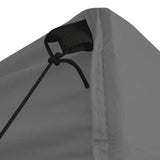 ZNTS Foldable Party Tent Pop-Up with 4 Sidewalls 3x3 m Anthracite 44964