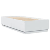 Bed Frame without Mattress White 100x200 cm 3209716