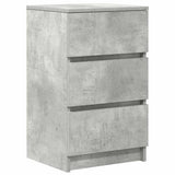 Bedside Cabinet with 3 Drawers Concrete Grey 39x35x65 cm 861343