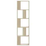 Bookcase 5-Tier Sonoma Oak 45x23.5x162.5 cm Engineered Wood 852782