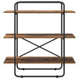 Bookshelf 3-Tier 100 x 35 x 105 cm PB Oak Wood 8007796