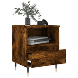 Bedside Cabinets 2 pcs Smoked Oak 40x35x50 cm Engineered Wood 830615