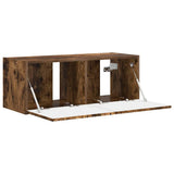 TV Wall Cabinet Smoked Oak 78.5 x 31 x 29.5 cm Engineered Wood 892219