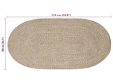 Rug Natural and White 100 x 152 cm Jute 42010650