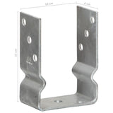 Fence Anchors 12 pcs Silver 10x6x15 cm Galvanised Steel 145337