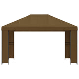 Gazebo 4 x 3 m Taupe Polyester and Steel 190 gsm 900378