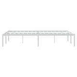 Metal Bed Frame without Mattress White 135x190cm 350912