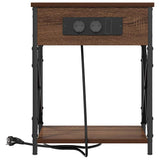 Bedside Cabinet Brown Oak 41 x 31 x 51 cm Engineered Wood 859513