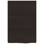 Bathroom Countertop Dark Brown 40x60x cm Treated Solid Wood 3156196