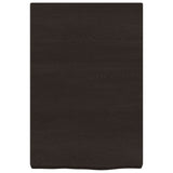 Bathroom Countertop Dark Brown 40x60x cm Treated Solid Wood 3156196