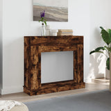 Fireplace Surround Smoked Oak 100x30x87.5 cm Engineered Wood 854566