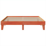 Bed Frame without Mattress Wax Brown 200x200 cm Solid Wood Pine 855345