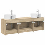 Bathroom Cabinet Set 3 pcs Sonoma Oak 62.5 x 44.5 x 50 cm 3405869