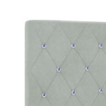 ZNTS Bed Frame Light Grey 120x200 cm Velvet 3344867