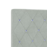 ZNTS Bed Frame Light Grey 120x200 cm Velvet 3344867