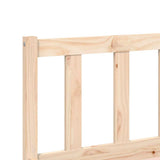 Bed Frame Natural 152 x 203 cm Solid Pine Wood 900317