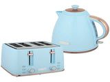 Kettle and Toaster Set, 1.7L 3000W Fast Boil Jug Kettle, 4 Slice Toaster with 7 Level Browning T3398P378856