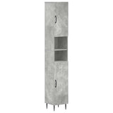 3 Piece Bathroom Cabinet Set HAARLEM Concrete Grey 3417453