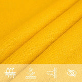 Sunshade Sail 160 g/m Rectangular Yellow 5x8 m HDPE 311578