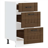 Kitchen Base Cabinet Lucca Brown Oak Engineered Wood 854237
