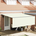Retractable Awning Manual Cream 400 x 300 cm Polyester 3330493