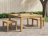 Coffee Table White 80 x 80.5 x 45 cm Solid Acacia Wood 901704