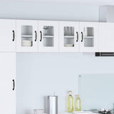 Wall Glass Cabinet PORTO White 60 x 31 x 40 cm Engineered Wood 885315