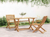 Sydney Rectangle Table Brown 110 x 55 x 75 cm Solid Acacia Wood 42003620