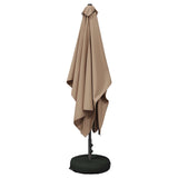 Garden Parasol with Base 200 x 300 cm Polyester Rectangular 42036205