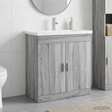 Bathroom Furniture Set Grey Sonoma 81 x 40 x 84.5 cm 3404363