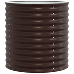 Garden Raised Bed Brown 80 x 80 x 81 cm Steel 42008136