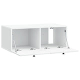 Wall-Mounted TV Cabinet 78.5 x 41 x 30 cm White Engineered Wood 899195