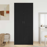 Wardrobe Black Oak 90 x 52 x 200 cm Engineered Wood 862436