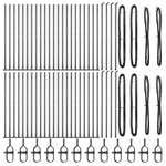 Fence Post Other 52 pcs Silver 3.2 x 3.2 x 83.5 cm Steel 3350250
