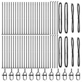 Fence Post Other 52 pcs Silver 3.2 x 3.2 x 83.5 cm Steel 3350250