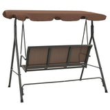 Garden Swing Bench with Canopy Coffee 41422