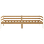 ZNTS Day Bed without Mattress Honey Brown Solid Wood Pine 90x200cm 806933